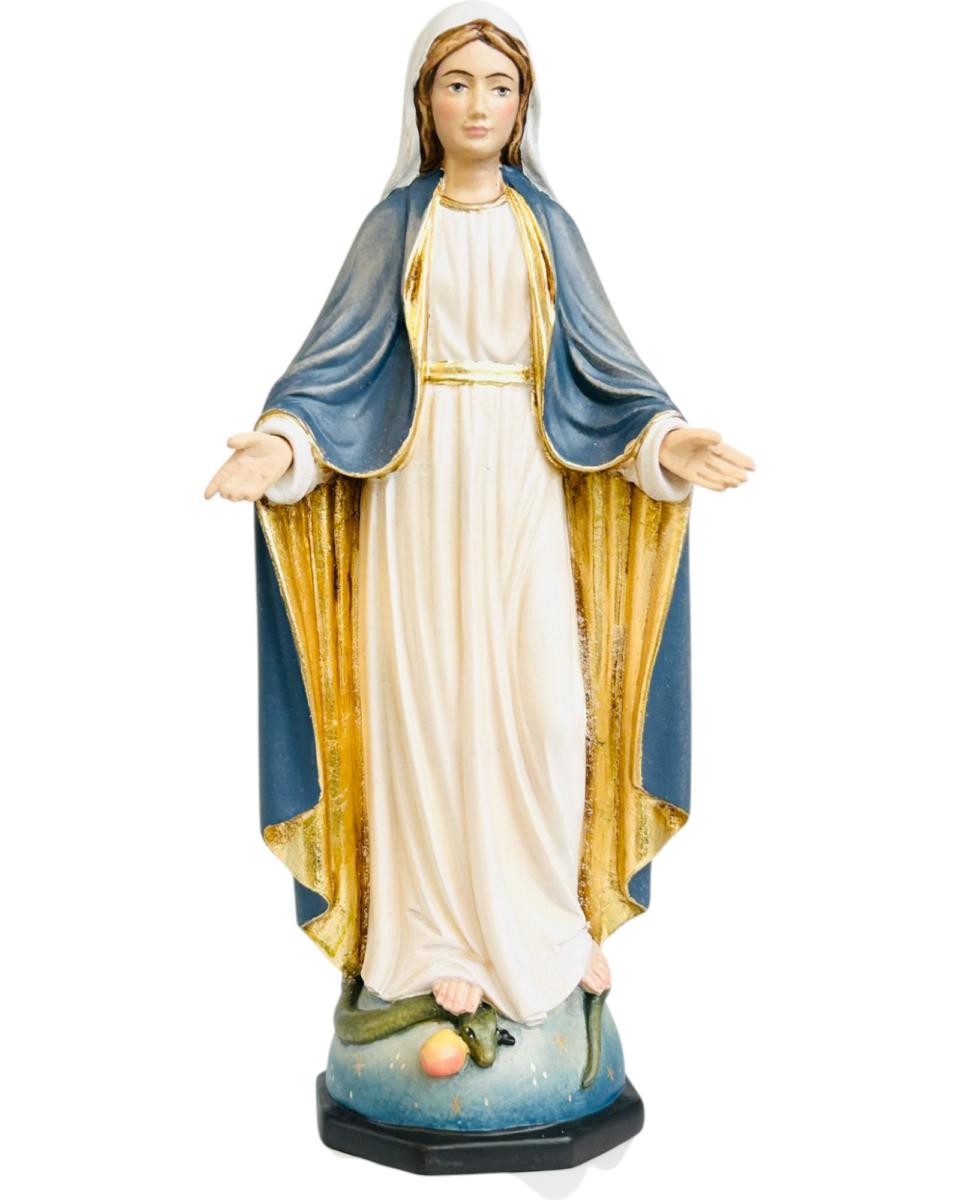 Madonna die Gnadenspenderin aus Holz - mit Ölfarben lasiert