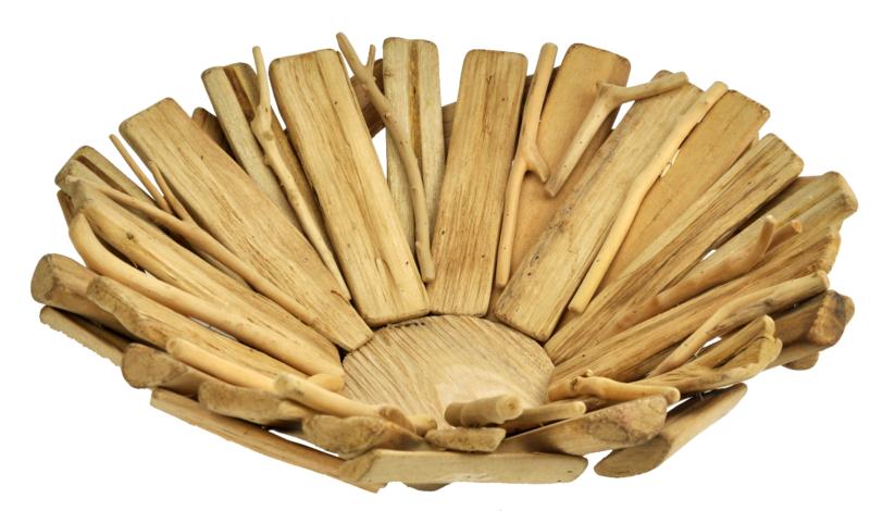 Corbeille à fruits rustique en bois