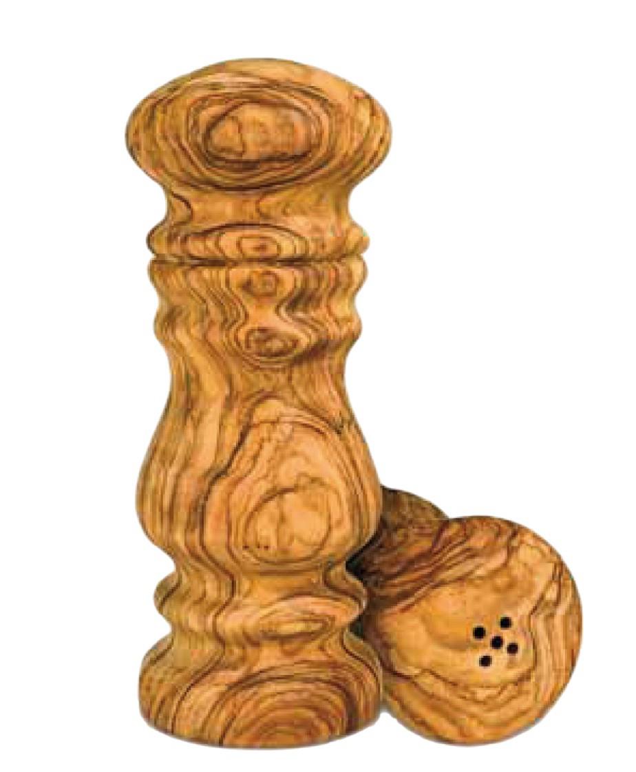 Salière en bois d'olivier