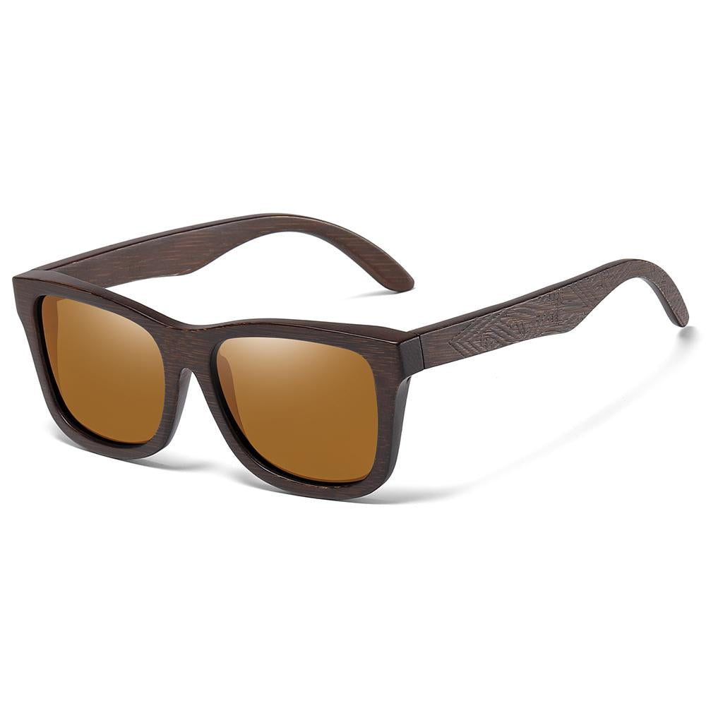 Unisex-Sonnenbrille mit Holzrahmen