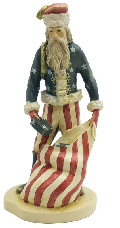 Holzfigur der Weihnachtsmann - Civil War