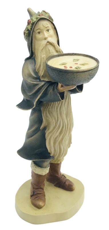 Weihnachtsmann Wassil aus Holz geschnitzt