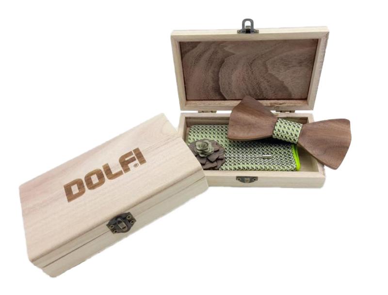 Set Papillon bois vert
