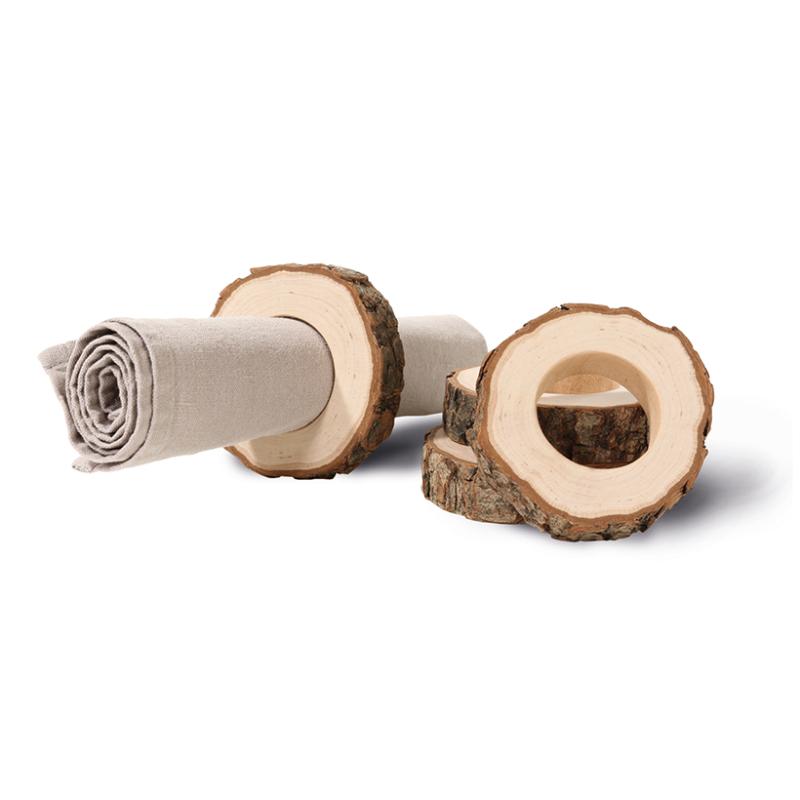 Porte-serviettes en bois 4 pièces