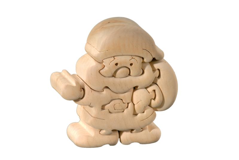Weihnachtsmann - 3D Puzzle aus