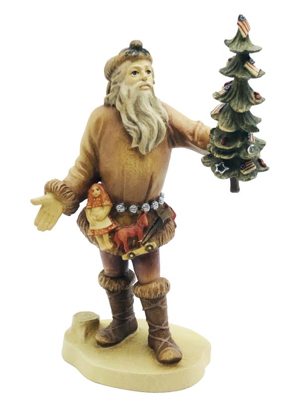 Weihnachtsmann mit Geschenken aus Holz - Pioneer