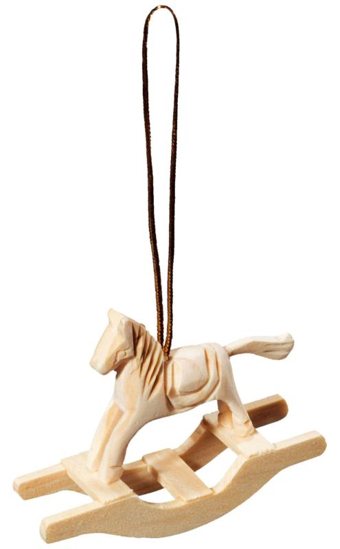 Cheval à bascule en bois