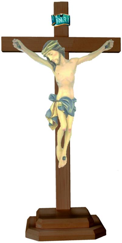 Corps du Christ avec socle en croix