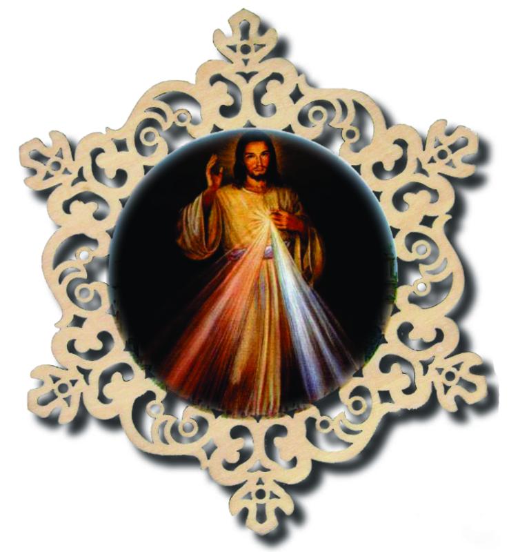 Cercle avec Jésus miséricordieux