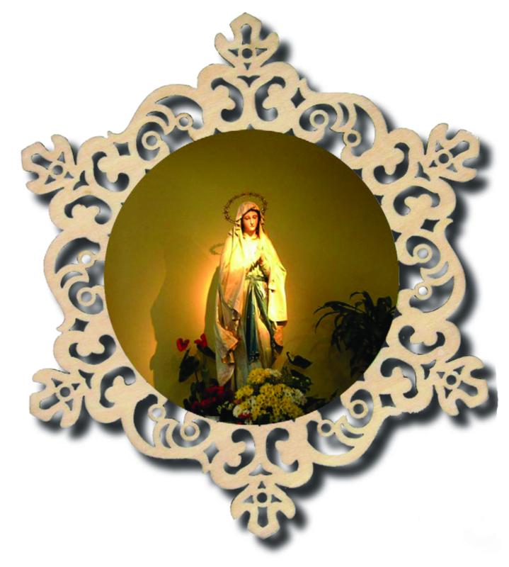 Plaque Madone de Lourdes