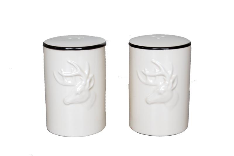 Set de poivre et sel en céramique avec cerf