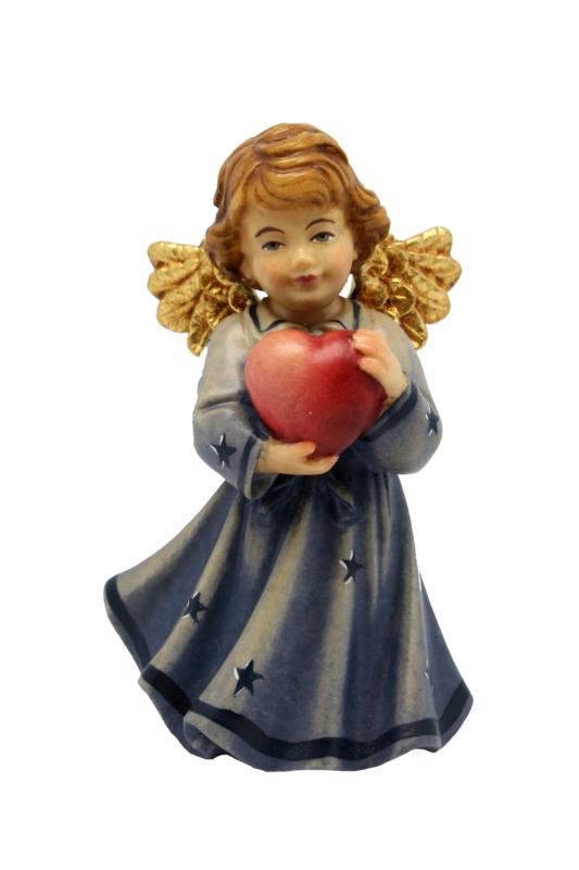 Ange avec coeur en bois