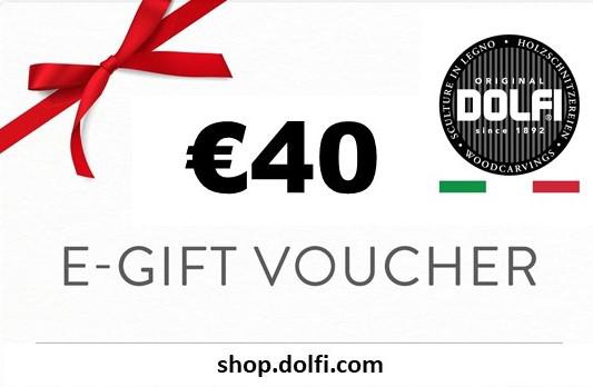 Chèque cadeau DOLFI 40€