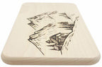Schneidebrett - Alm Hütte 22x12 cm