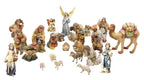 Presepe composto da 24 statuine - colorato a olio