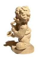 Clown mit Saxophon aus Holz - Natur