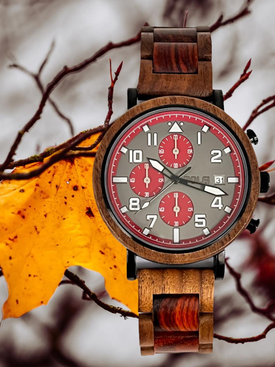 Automatikuhr aus Holz für Männer