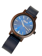 Montre en bois avec bracelet en cuir Modèle Dino