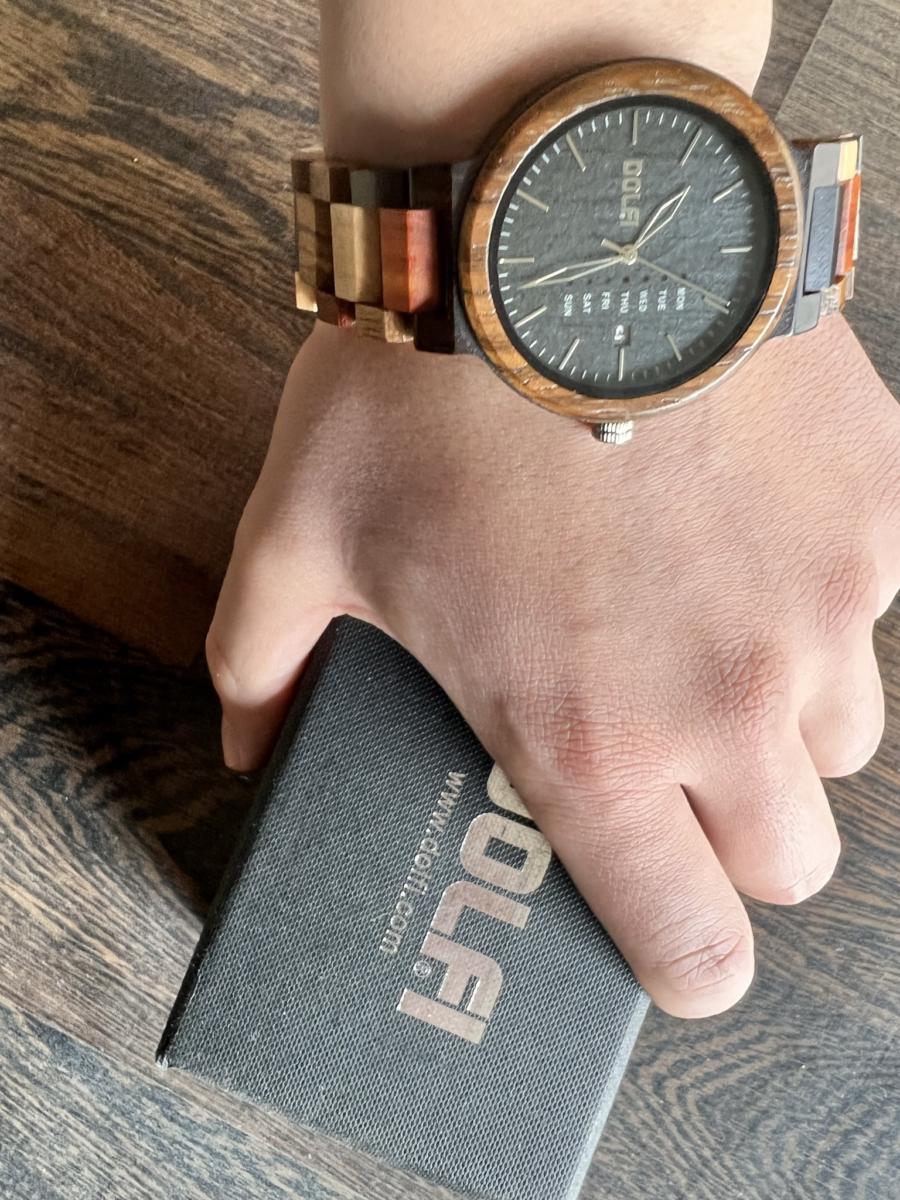 Horloge unisexe en bois Modèle Silvano