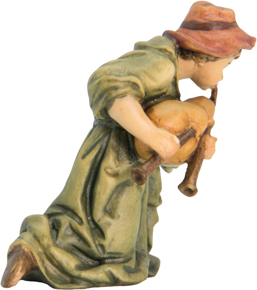 Berger à genoux avec cornemuse en bois