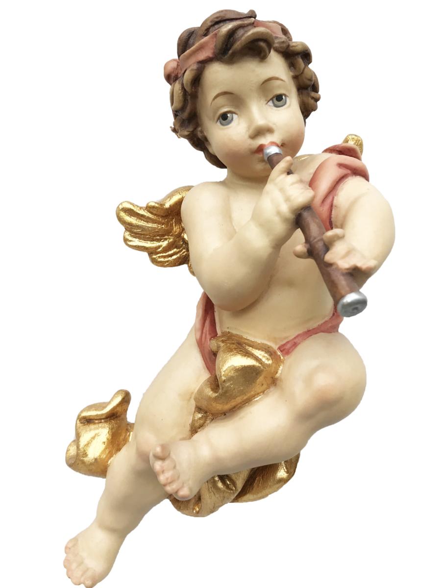 Ange musicien volant avec clarinette en bois