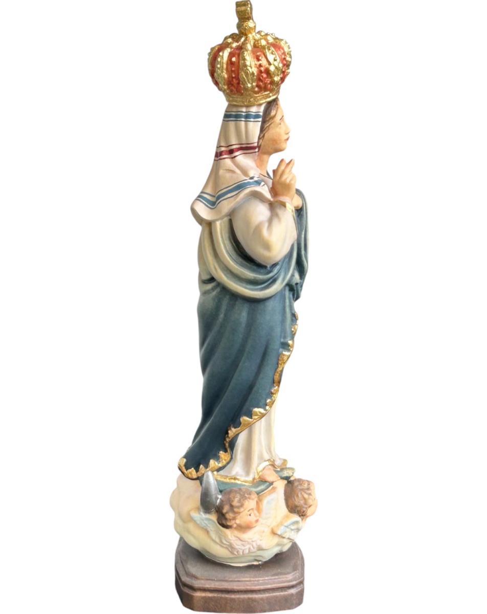 Madonna vom Heiligtum von Sameiro aus Ahornholz - mit Ölfarben lasiert