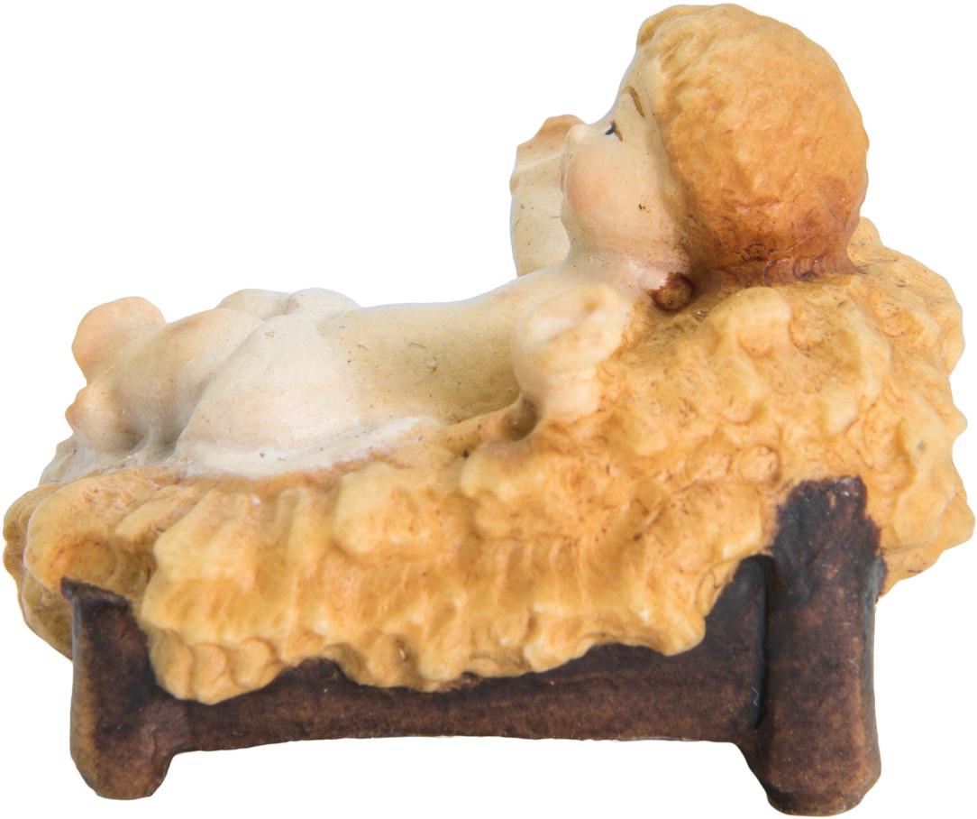 Enfant Jésus avec berceau en bois