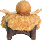 Enfant Jésus avec berceau en bois