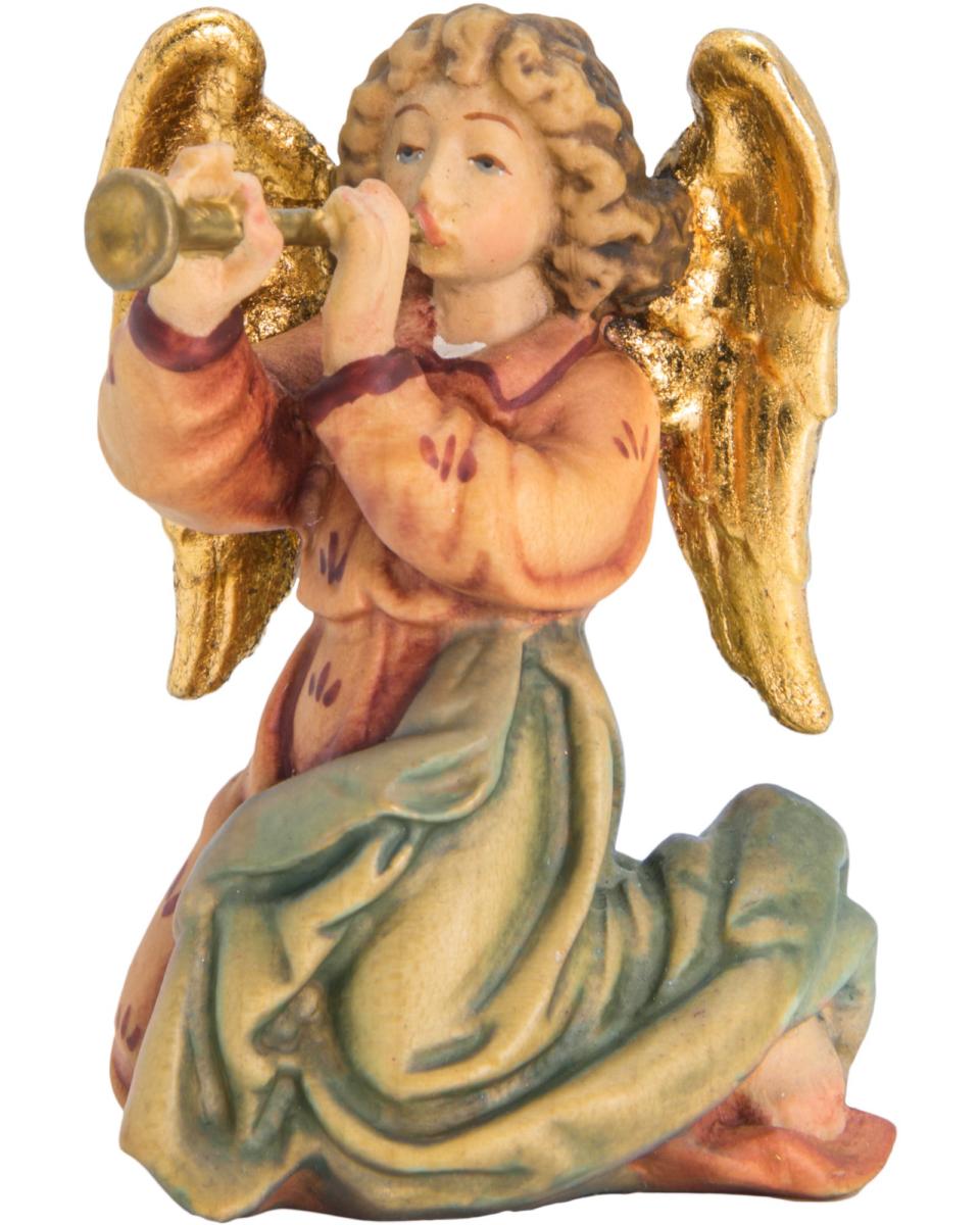 Ange avec trompette en bois