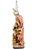 Saint Florian avec drapeau en bois