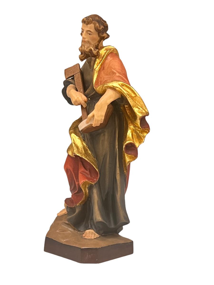 Saint Matthias l'Apôtre en bois avec une hache