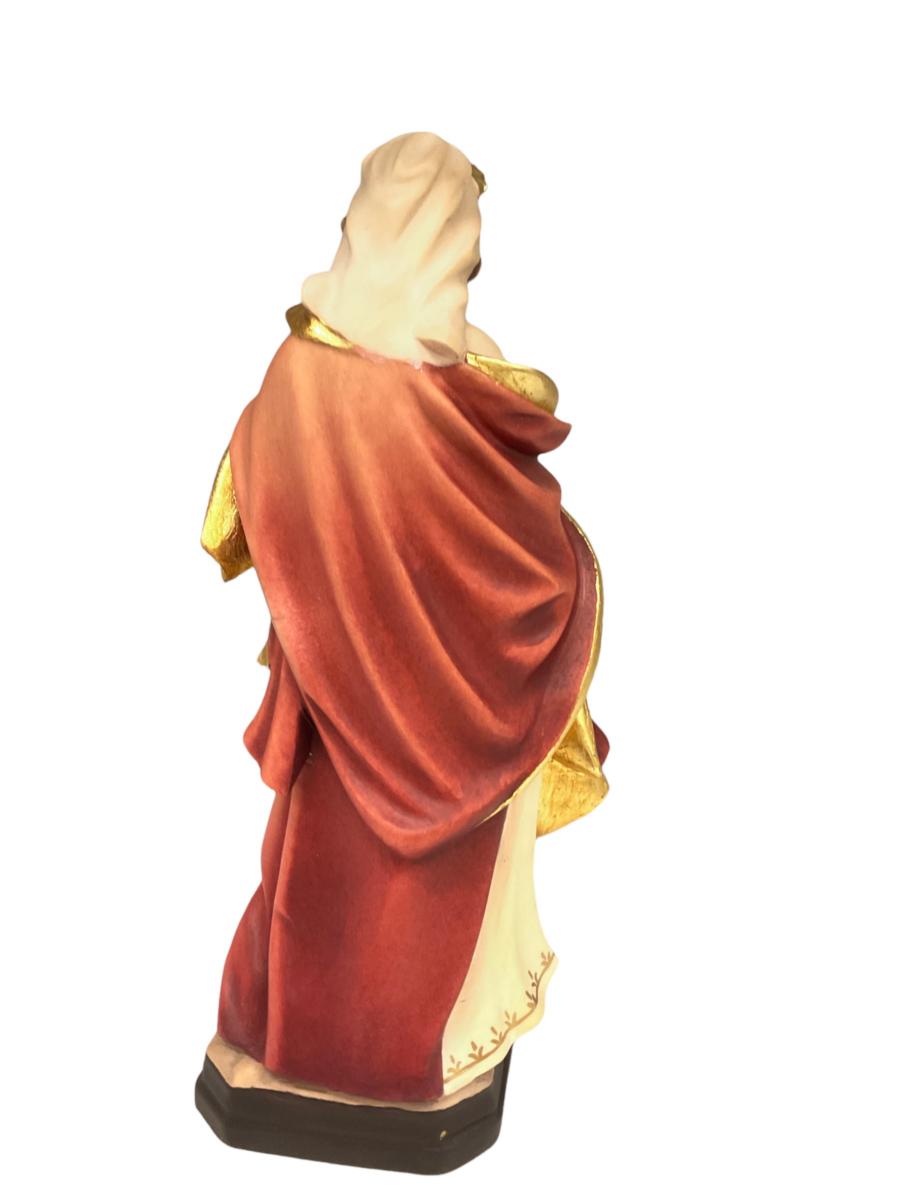 Santa Perpetua scultura in legno - colorato a olio