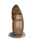 Hibou en bois sculpté à la main