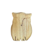 Gufo piccolo scolpito in legno