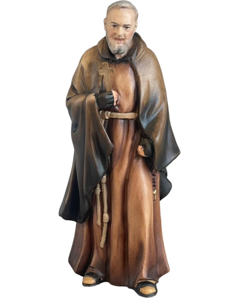 Sculpture en bois d'érable de Padre Pio