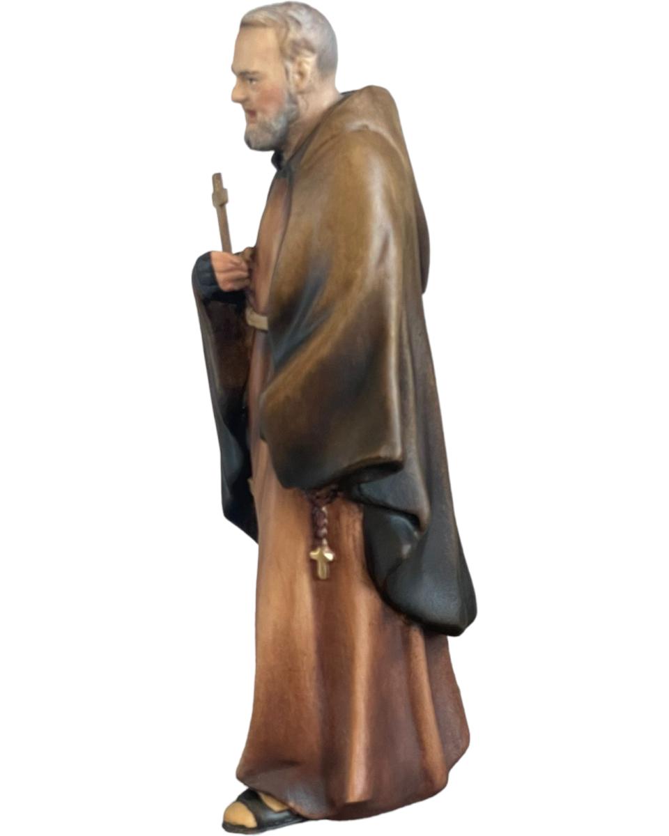 Sculpture en bois d'érable de Padre Pio