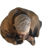 Sculpture en bois d'érable de Padre Pio