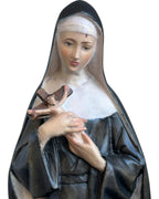 Statue en bois de Sainte Rita de Cascia