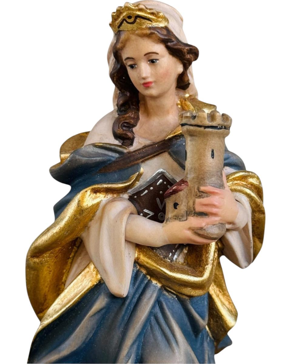 Sainte Barbe sculptée en bois