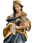 Sainte Barbe sculptée en bois