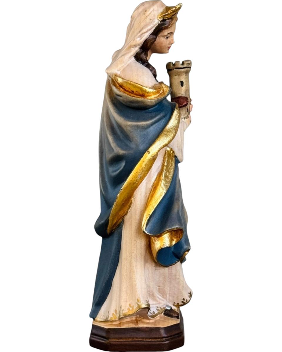 Sainte Barbe sculptée en bois