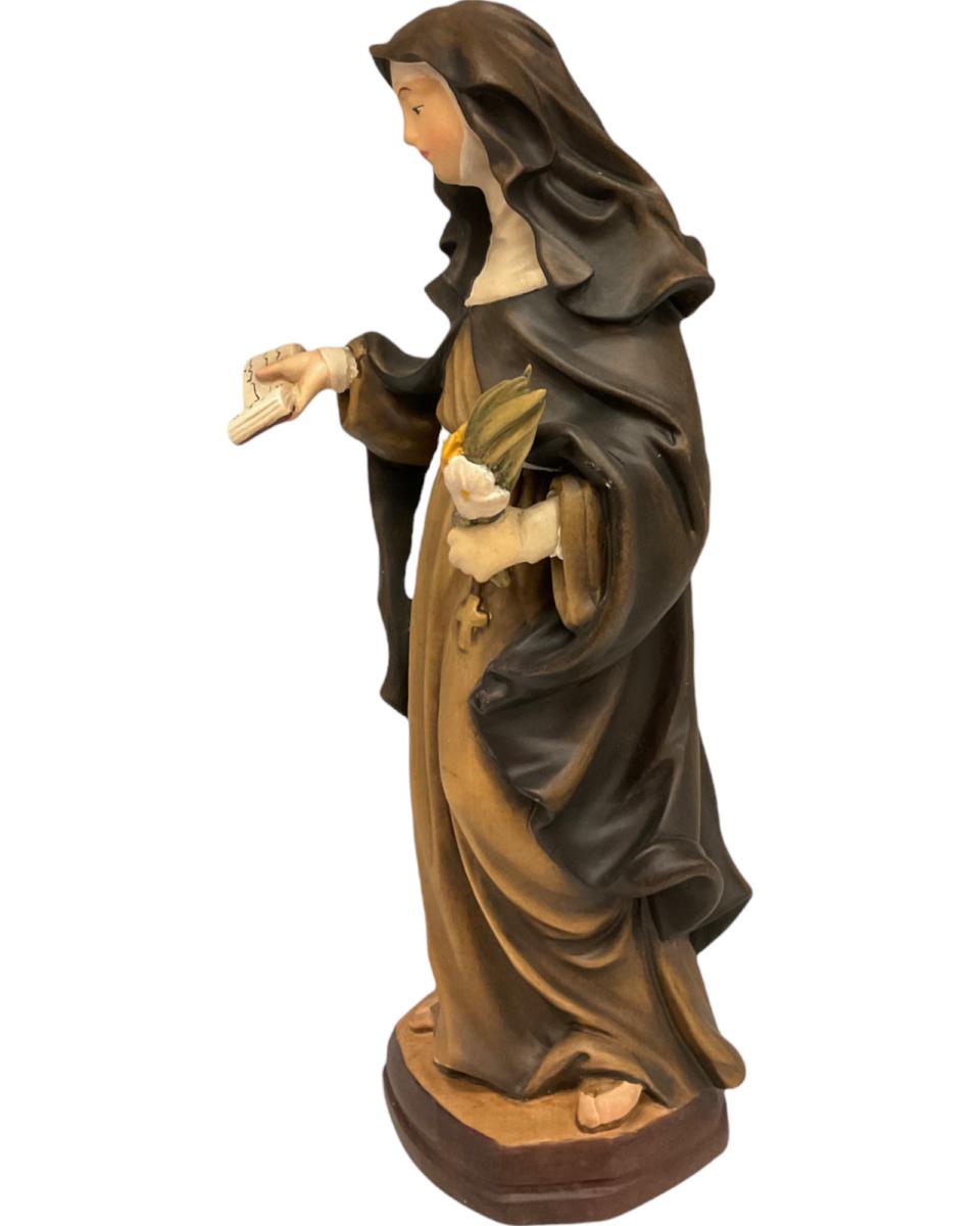 Heilige Katharina von Siena, geschnitzt aus Holz