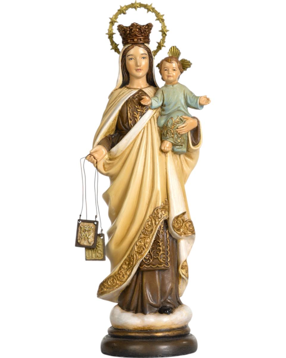 Madonna del Carmine en bois
