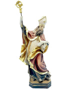 Heiliger Hadrian von Canterbury - mit Ölfarben lasiert
