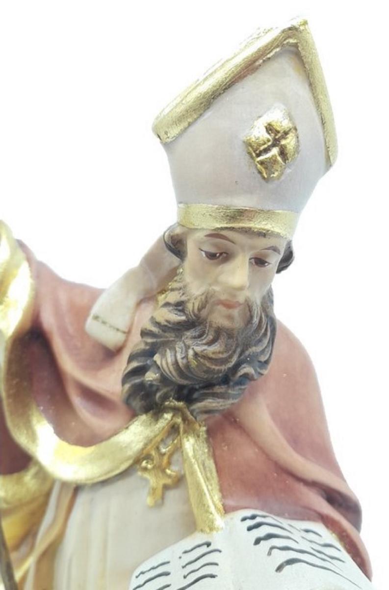 Heiliger Hadrian von Canterbury - mit Ölfarben lasiert