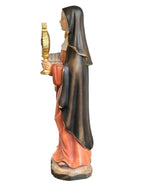 Sainte Claire d'Assise avec ostensoir en bois