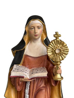 Sainte Claire d'Assise avec ostensoir en bois