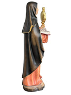 Sainte Claire d'Assise avec ostensoir en bois