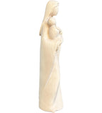 Vierge à l'enfant, style moderne en bois
