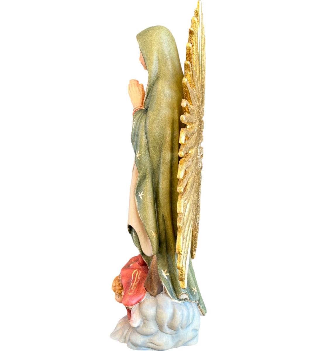 Madonna von Guadalupe aus Holz - mit Ölfarben lasiert